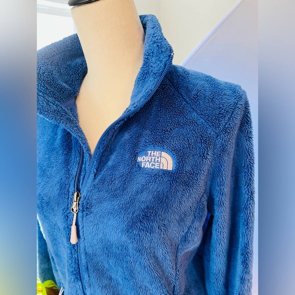 THE NORTH FACE Women's Jacket Fleece Fluffy Fitted Front Pocket